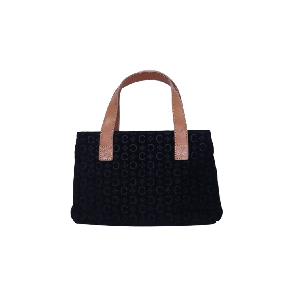 PRE-OWNED CELINE SUEDE CANVAS HANDBAG – 71HVRD10426